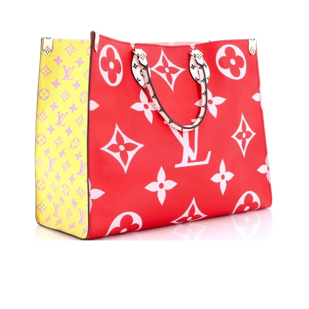 Louis Vuitton Red and Pink Tote Bag - Picture 3 of 5